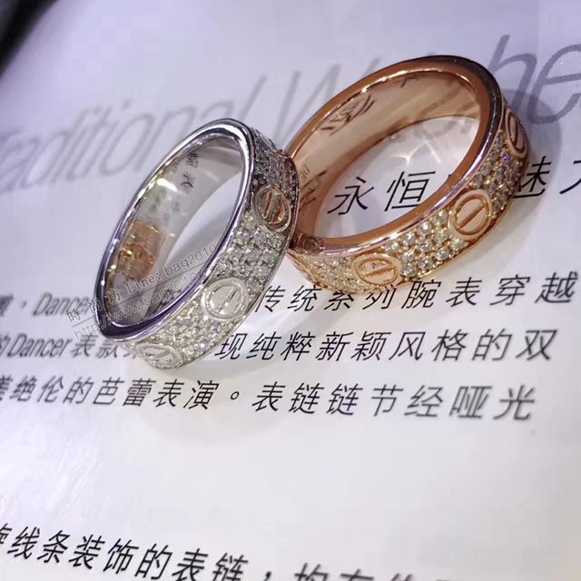 Cartier首飾 卡地亞新版原單滿天星戒指 高端925純銀高碳鑽  zgk1361